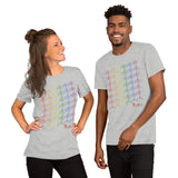 T-Shirt - Kissing tile design - Pride colors - unisex