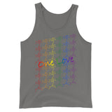 Tank Top - kissing tile design - pride colors - unisex